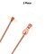 Riri 6MM One-Way Separating Jacket Zipper – White Tape with Rose Gold